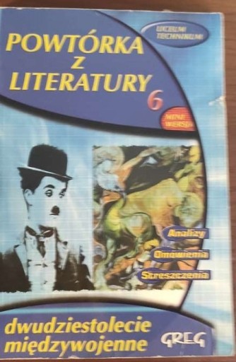 Zdjęcie oferty: Powtórka z literatury 6 j. polski Szkoła średnia