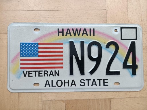 Zdjęcie oferty: Tablica Hawaii Veteran USA