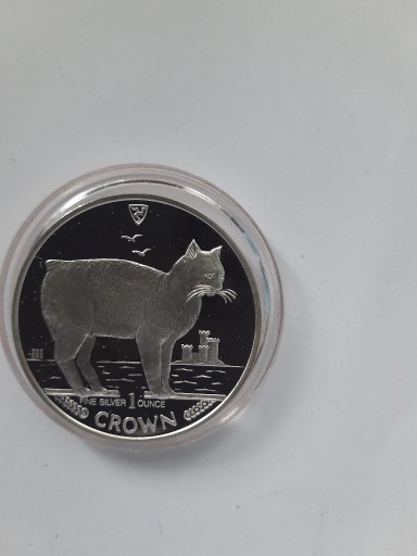 Zdjęcie oferty: Isle of Man 1 Crown 1988  Kot manx