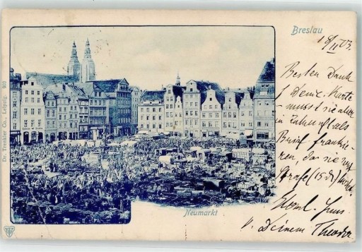 Zdjęcie oferty: WROCŁAW Breslau Neumarkt Trenkler 1903