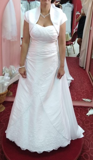 Zdjęcie oferty: Biała sukienka ślubna z bolerkiem