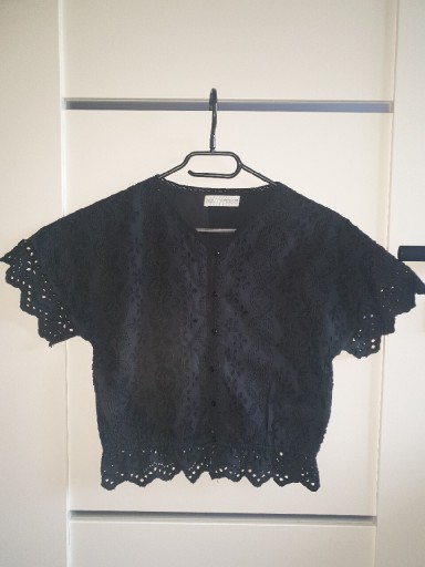 Zdjęcie oferty: Czarna bluzeczka Zara 164cm hafty 