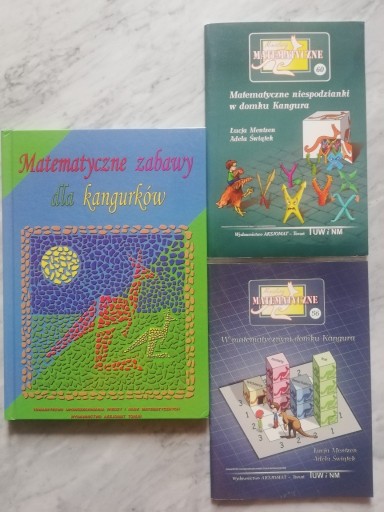 Zdjęcie oferty: Matematyczne zabawy z kangurkiem - 3 książki