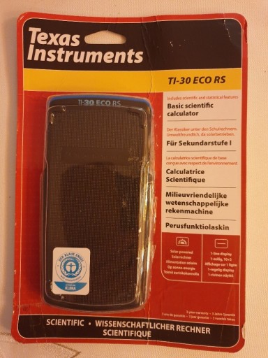 Zdjęcie oferty: Kalkulator Texas Instruments TI-30 ECO RS