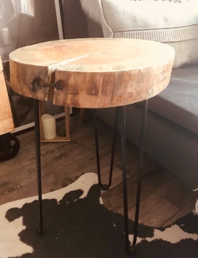 Zdjęcie oferty: Stolik kawowy Plaster Drewna stolik pomocniczy lof