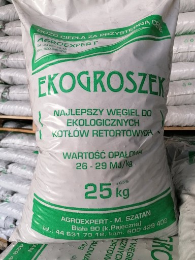 Zdjęcie oferty: Ekogroszek wysokokaloryczny  27-29 MJ, transport 