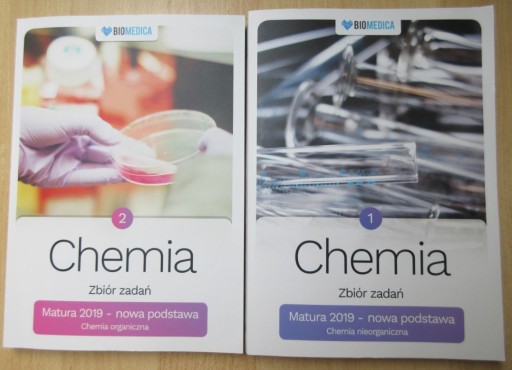 Zdjęcie oferty: Zbiór zadań Biomedica chemia 2019, cz. I i II