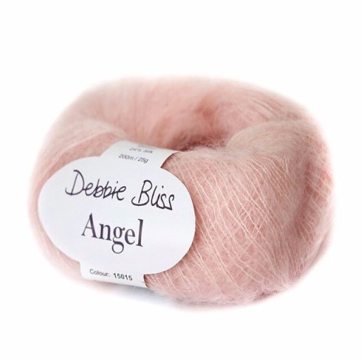 Zdjęcie oferty: Debbie Bliss Angel - pale pink - moher + jedwab