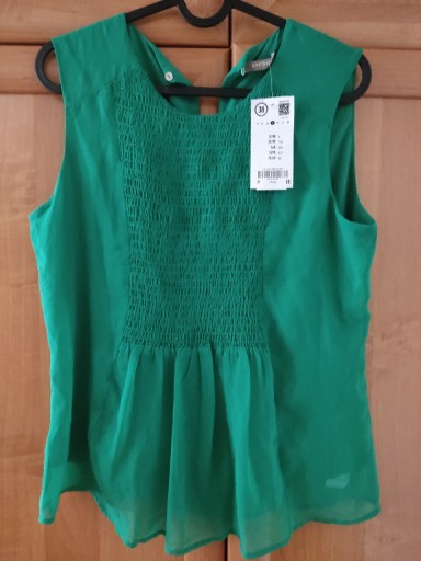 Zdjęcie oferty: Zielona bluzka top bez rękawów ORSAY