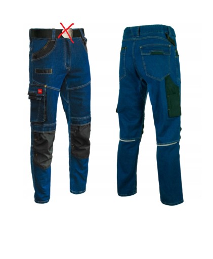 Zdjęcie oferty: Spodnie robocze długie ART.MAS Jeans Stretch r. L