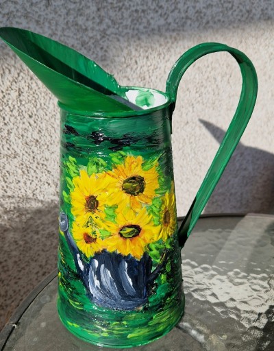 Zdjęcie oferty: Dzbanek konewka wazon słoneczniki 2l Dzień Matki promocja 
