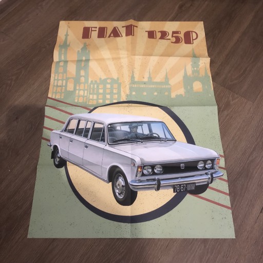 Zdjęcie oferty: Fiat 125 p plakat