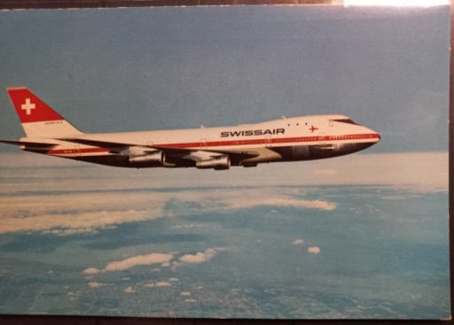 Zdjęcie oferty: Pocztówka Swissair 747-257 B