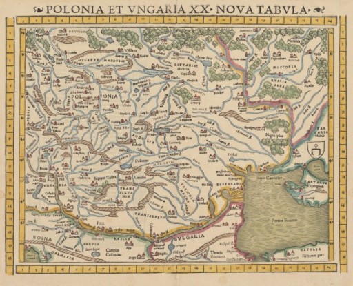 Zdjęcie oferty: Polen-Polska reprint XVI w. map