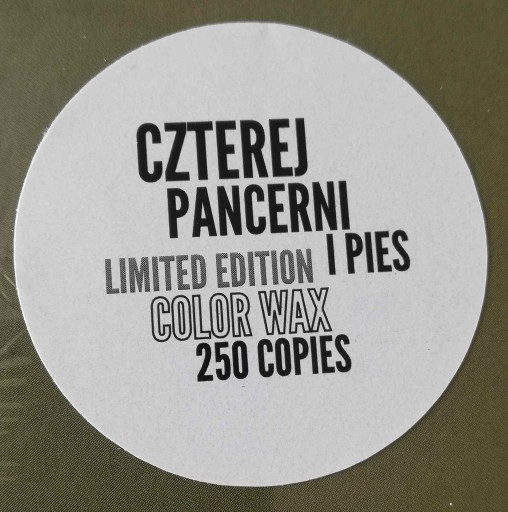 Zdjęcie oferty: Czterej Pancerni i Pies LP Limited Edition COLOR