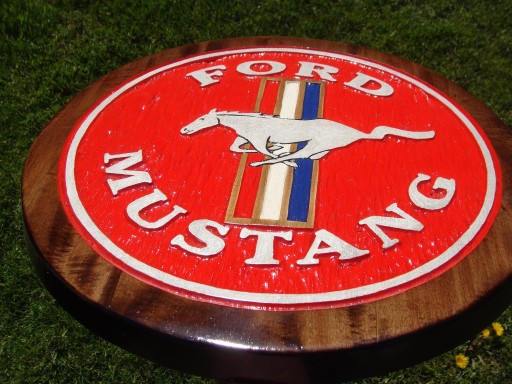 Zdjęcie oferty: Ford Mustang  Ręcznie rzeźbione logo. UNIKAT!