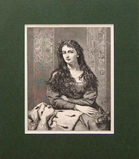 Zdjęcie oferty: Jan Matejko(1838-1893),Kobieta z kwiatem, 1876