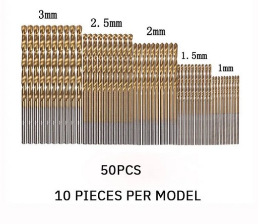 Zdjęcie oferty: Wiertła 1.0, 1.5, 2.0, 3.0, 3.5mm do drewna  50szt