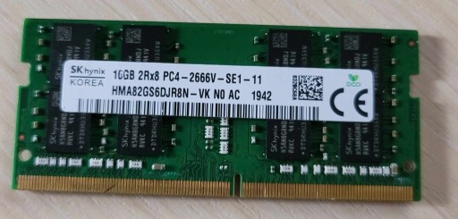 Zdjęcie oferty: Pamięć RAM 16GB DDR4 Hynix SO-DIMM 2666MHz
