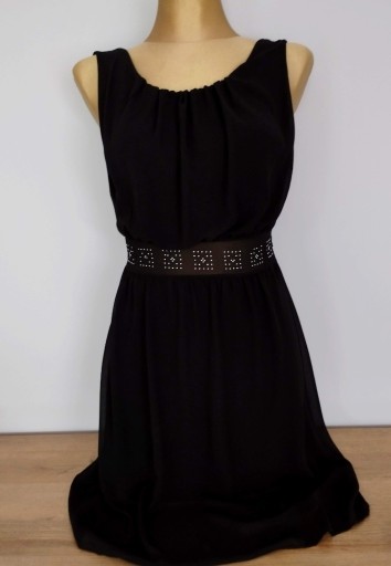 Zdjęcie oferty: Czarna sukienka na ramiączkach Rozmiar S wiskoza