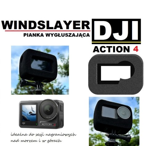 Zdjęcie oferty: gąbka wygłuszająca  WindSlayer - DJI OSMO ACTION 4