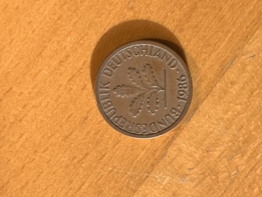 Zdjęcie oferty: Moneta 1 fenig 1986 Niemcy RFN