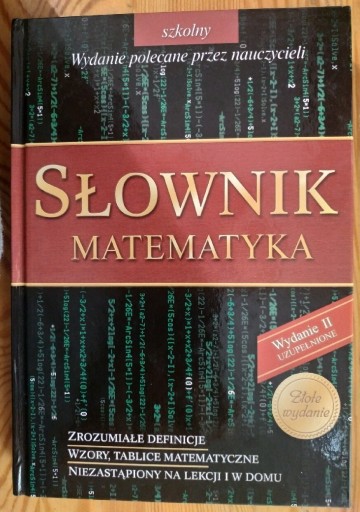 Zdjęcie oferty: Słownik Matematyka książka