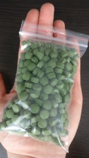 Zdjęcie oferty: Chlorella 100% tabletki dla krewetek 100g