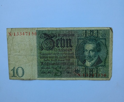 Zdjęcie oferty: 10 reichsmark z 1924 roku