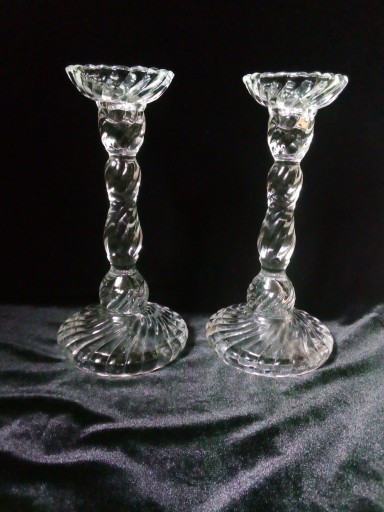 Zdjęcie oferty: szklane świeczniki spirelli Ząbkowice vintage PRL 