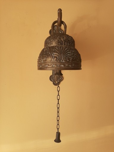 Zdjęcie oferty: Mosiężny Masywny Dzwon ze Smokiem. Feng-shui. 