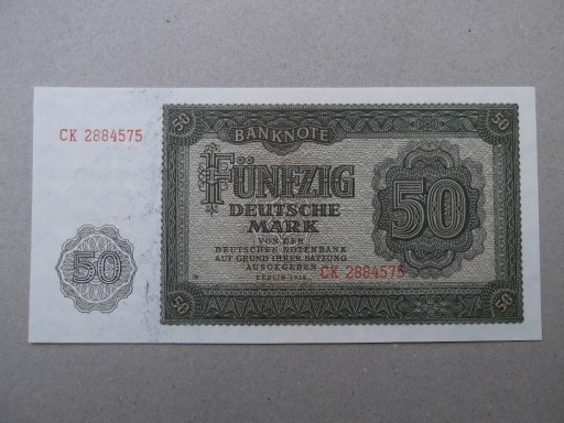 Zdjęcie oferty: Niemcy NRD 50 marek 1948 ser.CK UNC  