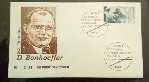 Zdjęcie oferty: FDC Niemcy 1995 Benhoeffer 50 rocznica