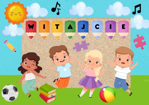 Zdjęcie oferty: Gazetka powitalna na wrzesień przedszkole witamy plik PDF