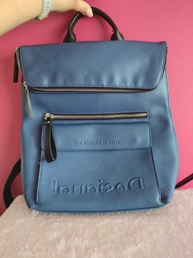 Zdjęcie oferty: desigual granatowy plecak pojemny niebieski damski