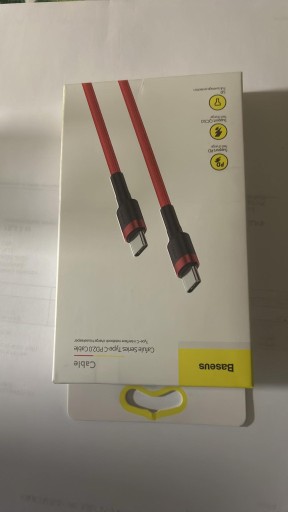 Zdjęcie oferty: Kabel USB typ C - USB typ C Baseus 1 m czerwony