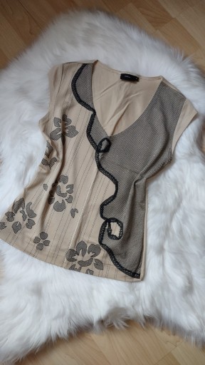 Zdjęcie oferty: Beżowa bluzka z wiskozy roz.M / In Wear