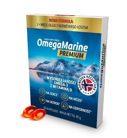 Zdjęcie oferty: OmegaMarine 60 kapsułek Kwasy omega-3 