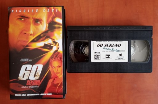 Zdjęcie oferty: 60 sekund - kaseta VHS