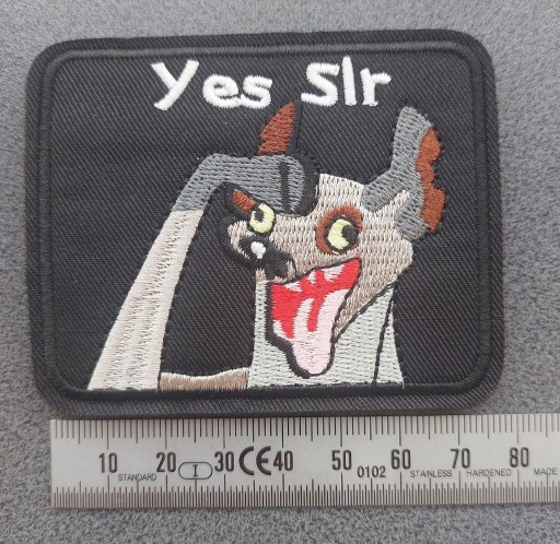 Zdjęcie oferty: Naszywka Morale Patch- YES SIR - z hieną  (rzep)