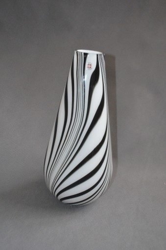 Zdjęcie oferty: zebra Tarnowiec szkło 40 cm wazon naklejka