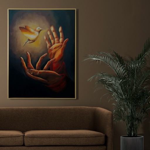 Zdjęcie oferty:  Obraz akrylowy ręcznie malowany 50x60 cm