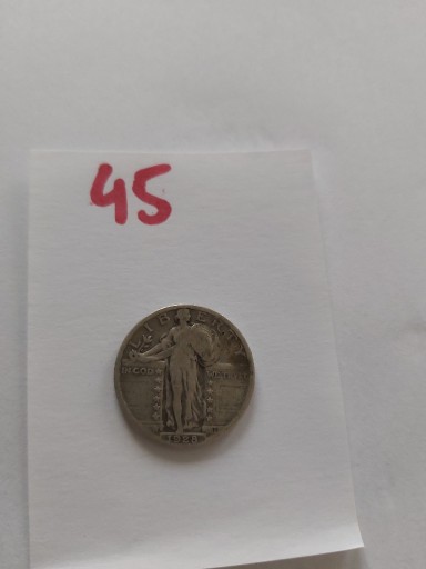 Zdjęcie oferty: Moneta USA 1/4 Dolara (Quarter Dollar) 1928 srebro