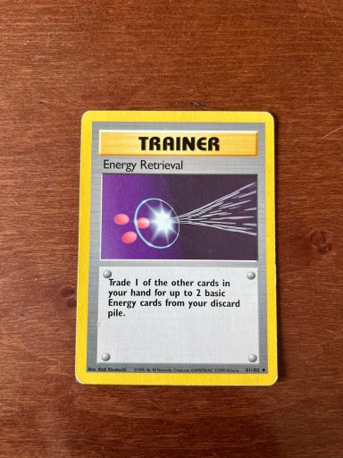 Zdjęcie oferty: Karta Pokemon Energy Retrieval Base Set 81/102