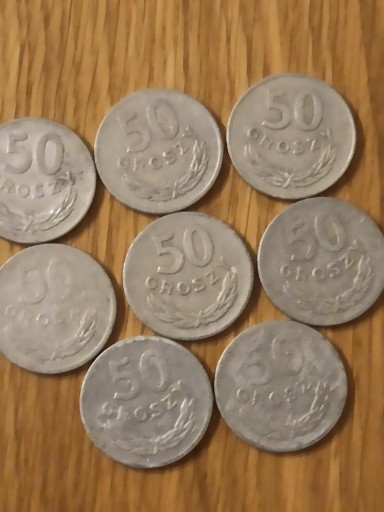 Zdjęcie oferty: Zestaw monet 50 groszowych PRL