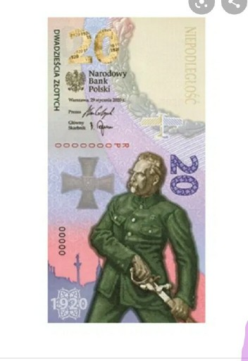 Zdjęcie oferty: 20 zł Bitwa Warszawska Banknot + Folder