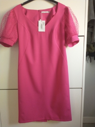 Zdjęcie oferty: Sukienka wesele elegancka amarant nowa Qiosque 38
