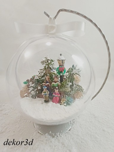 Zdjęcie oferty: Bombka 3d kolędnicy dekoracja świąteczna zimowa