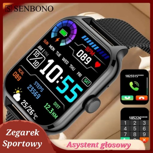 Zdjęcie oferty: Smartwatch Damski Z40 Złoty Sport, Asystent 