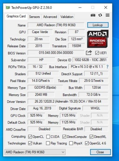 Zdjęcie oferty: AMD Radeon R9 m360